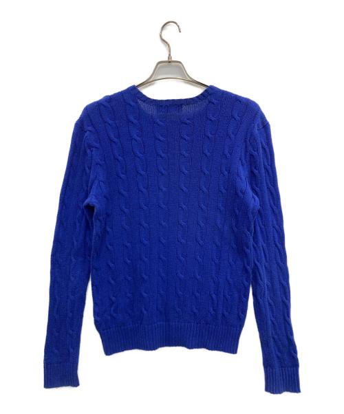 POLO RALPH LAUREN（ポロ・ラルフローレン）POLO RALPH LAUREN (ポロ・ラルフローレン) ケーブルニット ブルー サイズ:XSの古着・服飾アイテム