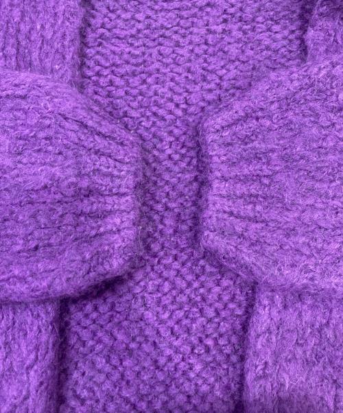 TRICOTS JEAN MARC（トリコットジーンマルク）TRICOTS JEAN MARC (トリコットジーンマルク) ニットカーディガン パープル サイズ:FREEの古着・服飾アイテム