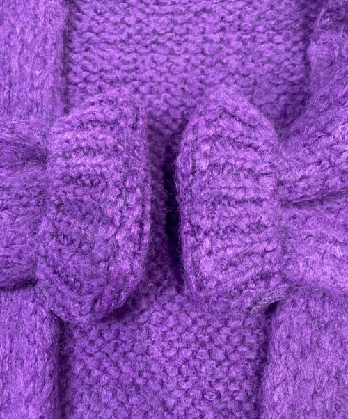 TRICOTS JEAN MARC（トリコットジーンマルク）TRICOTS JEAN MARC (トリコットジーンマルク) ニットカーディガン パープル サイズ:FREEの古着・服飾アイテム