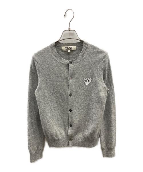 PLAY COMME des GARCONS（プレイコムデギャルソン）PLAY COMME des GARCONS (プレイコムデギャルソン) カーディガン グレー サイズ:Sの古着・服飾アイテム