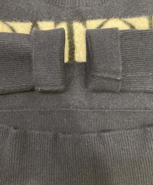 patou（パトゥ）patou (パトゥ) ハイネックロゴニット ネイビー サイズ:Sの古着・服飾アイテム