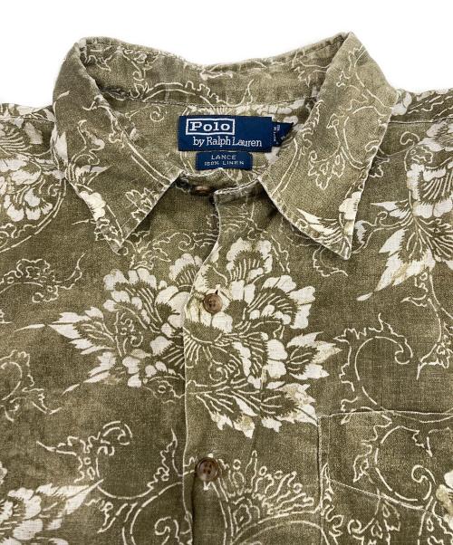 POLO RALPH LAUREN（ポロ・ラルフローレン）POLO RALPH LAUREN (ポロ・ラルフローレン) リネンシャツ カーキ サイズ:XLの古着・服飾アイテム