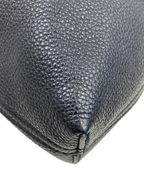 GUCCI（グッチ）GUCCI (グッチ) ロゴプリントトートバッグ ブラックの古着・服飾アイテム