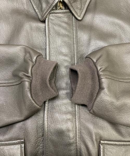 L.L.Bean（エルエルビーン）L.L.Bean (エルエルビーン) A-2type lether jacket ブラウン サイズ:Mの古着・服飾アイテム