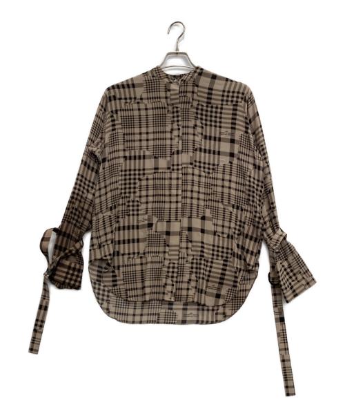 ROKH（ロク）rokh (ロク) シルクシャツ ベージュ サイズ:UK8の古着・服飾アイテム