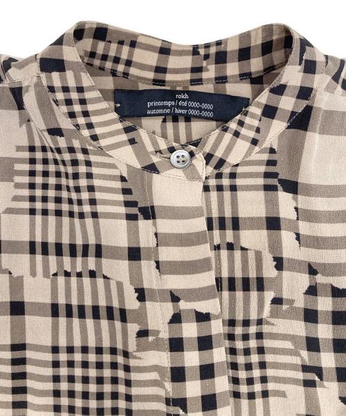 ROKH（ロク）rokh (ロク) シルクシャツ ベージュ サイズ:UK8の古着・服飾アイテム