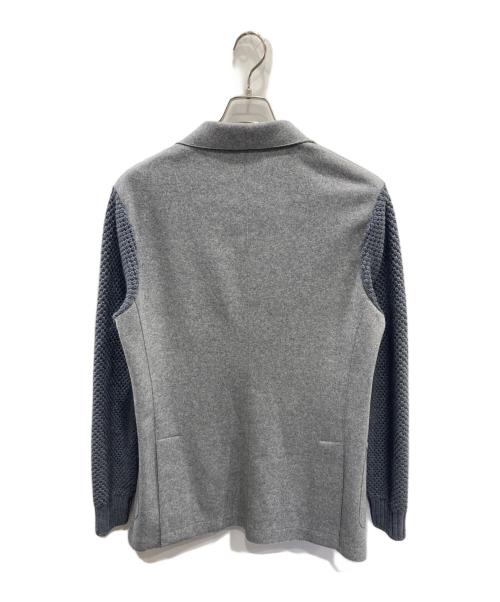 eleventy（イレブンティ）eleventy (イレブンティ) 袖切替テーラードジャケット グレー サイズ:Lの古着・服飾アイテム