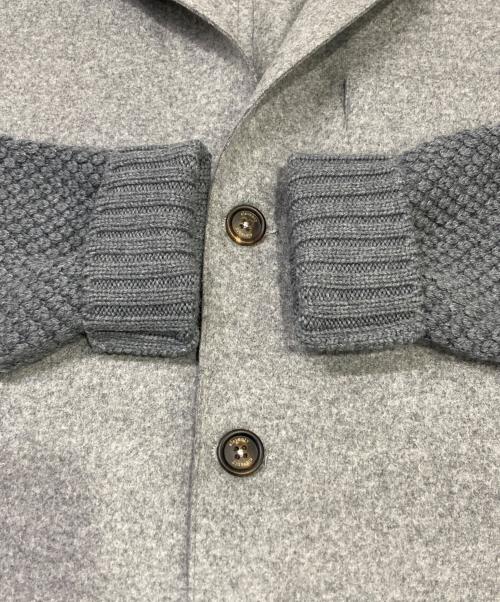 eleventy（イレブンティ）eleventy (イレブンティ) 袖切替テーラードジャケット グレー サイズ:Lの古着・服飾アイテム