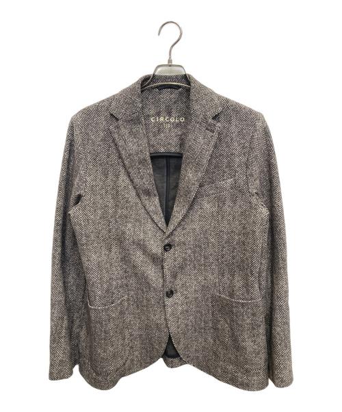 CIRCOLO 1901（チルコロ1901）Circolo 1901 (チルコロ1901) コットンストレッチテーラードジャケット ベージュ サイズ:48の古着・服飾アイテム