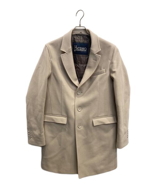 HERNO（ヘルノ）HERNO (ヘルノ) ライナー付チェスターコート ベージュ サイズ:48の古着・服飾アイテム