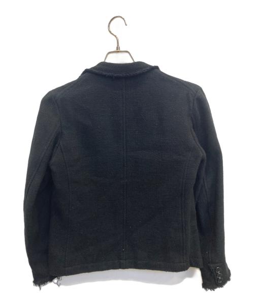 Y's（ワイズ）Y's (ワイズ) 裁ち切りフラップポケットジャケット ブラック サイズ:1の古着・服飾アイテム
