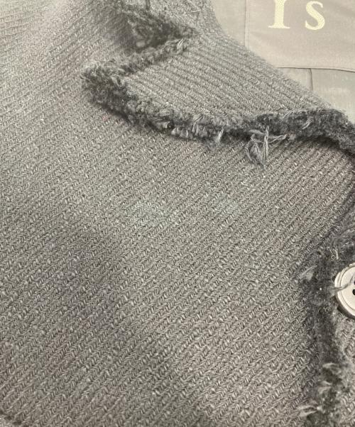 Y's（ワイズ）Y's (ワイズ) 裁ち切りフラップポケットジャケット ブラック サイズ:1の古着・服飾アイテム