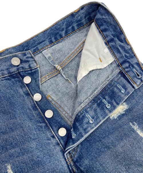 DOUDOU（ドゥドゥ）DOUDOU (ドゥドゥ) ダメージカーブデニム インディゴ サイズ:Mの古着・服飾アイテム