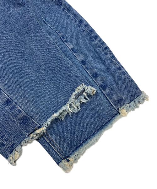 DOUDOU（ドゥドゥ）DOUDOU (ドゥドゥ) ダメージカーブデニム インディゴ サイズ:Mの古着・服飾アイテム