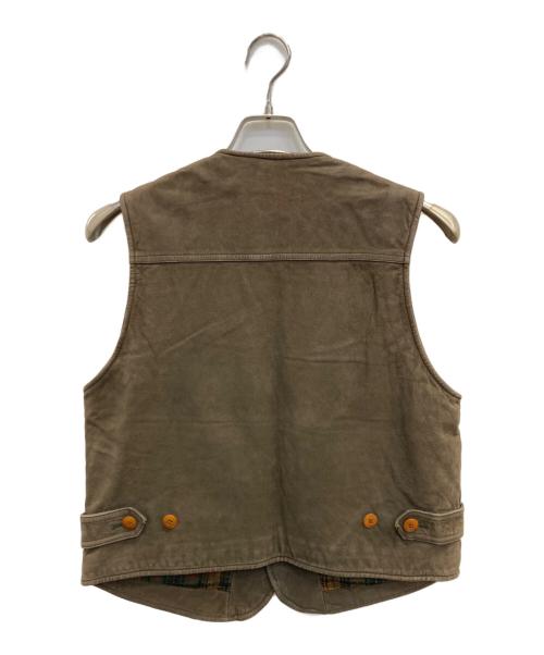 BANANA REPUBLIC（バナナリパブリック）BANANA REPUBLIC (バナナリパブリック) レザーべスト ブラウン サイズ:Sの古着・服飾アイテム