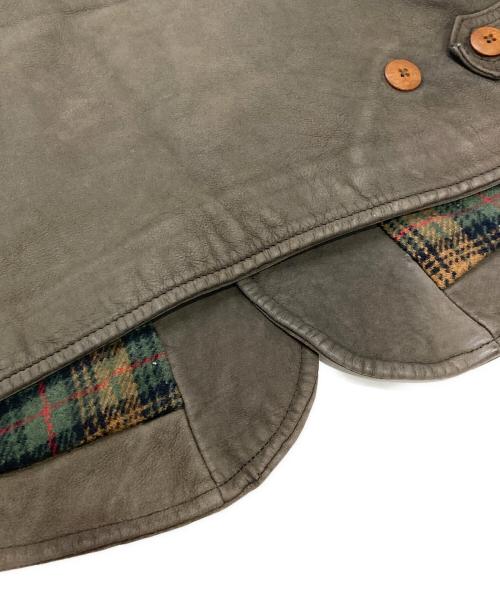 BANANA REPUBLIC（バナナリパブリック）BANANA REPUBLIC (バナナリパブリック) レザーべスト ブラウン サイズ:Sの古着・服飾アイテム