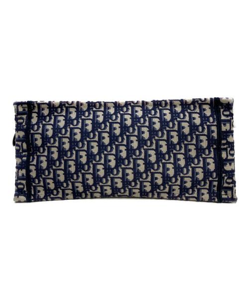 Christian Dior（クリスチャン ディオール）Christian Dior (クリスチャン ディオール) オブリーク エンブロイダリー ブックトート  ネイビーの古着・服飾アイテム