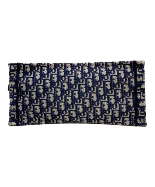 Christian Dior（クリスチャン ディオール）Christian Dior (クリスチャン ディオール) オブリーク エンブロイダリー ブックトート  ネイビーの古着・服飾アイテム
