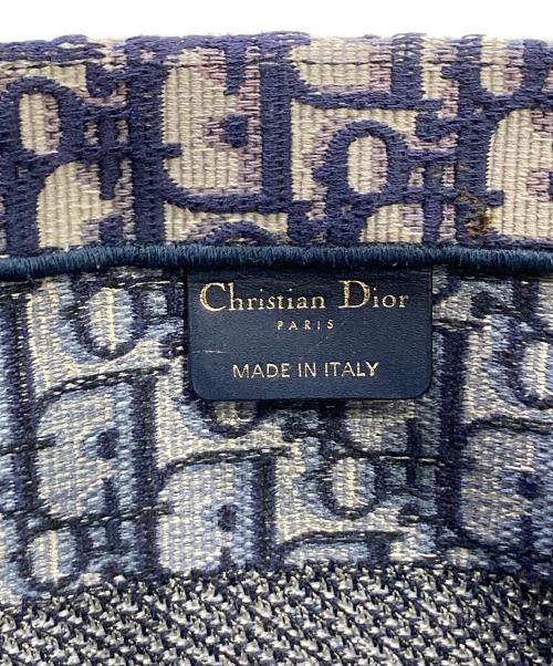 Christian Dior（クリスチャン ディオール）Christian Dior (クリスチャン ディオール) オブリーク エンブロイダリー ブックトート  ネイビーの古着・服飾アイテム