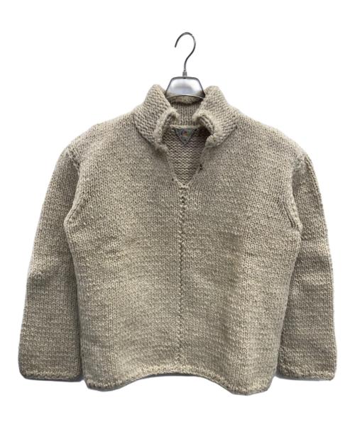 45R（フォーティファイブ・アール）45R (フォーティファイブ・アール) ローゲージニット ベージュ サイズ:表記無しの古着・服飾アイテム