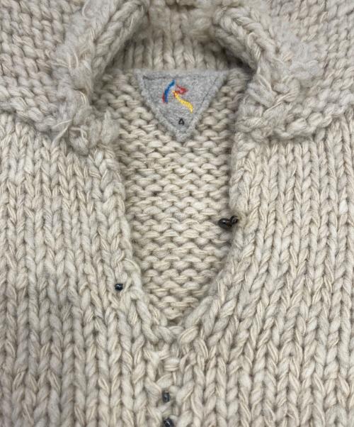 45R（フォーティファイブ・アール）45R (フォーティファイブ・アール) ローゲージニット ベージュ サイズ:表記無しの古着・服飾アイテム