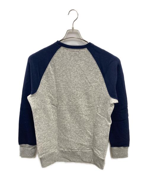 LOOPWHEELER（ループウィラー）LOOPWHEELER (ループウィラー) ラグランスウェット グレー サイズ:LARGEの古着・服飾アイテム