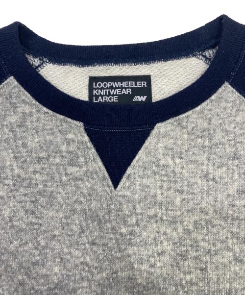 LOOPWHEELER（ループウィラー）LOOPWHEELER (ループウィラー) ラグランスウェット グレー サイズ:LARGEの古着・服飾アイテム