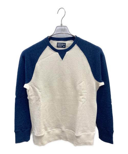 LOOPWHEELER（ループウィラー）LOOPWHEELER (ループウィラー) ラグランスウェット アイボリー サイズ:MEDIUMの古着・服飾アイテム