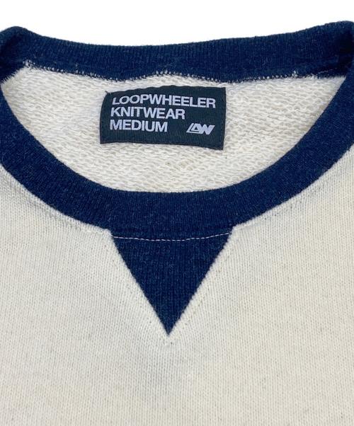 LOOPWHEELER（ループウィラー）LOOPWHEELER (ループウィラー) ラグランスウェット アイボリー サイズ:MEDIUMの古着・服飾アイテム