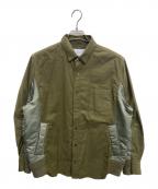 sacaiサカイ）の古着「Nylon Twill Cotton Shirt」｜オリーブ