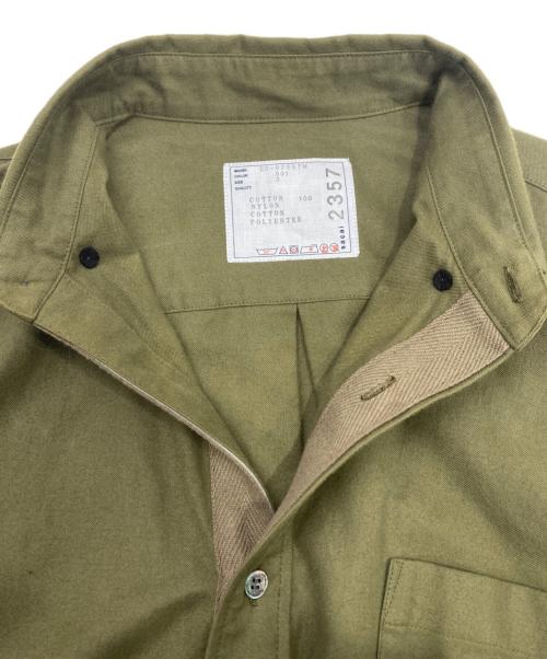 sacai（サカイ）sacai (サカイ) Nylon Twill Cotton Shirt オリーブ サイズ:3の古着・服飾アイテム