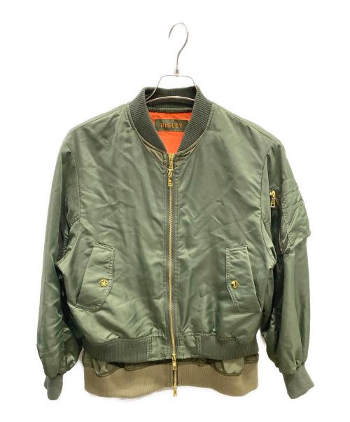 Risley（リズレー）risley (リズレー) ブルゾン オリーブ サイズ:Fの古着・服飾アイテム