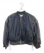 midveinミッドヴェイン）の古着「tulle layered MA-1」｜ブラック