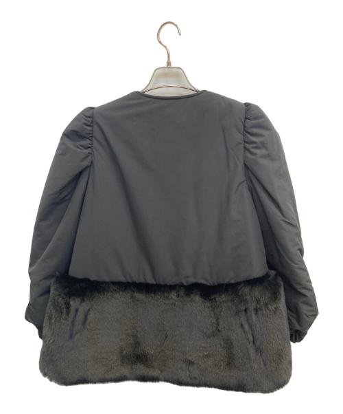 CELFORD（セルフォード）CELFORD (セルフォード) エコファーコンビブルゾン ブラック サイズ:36の古着・服飾アイテム