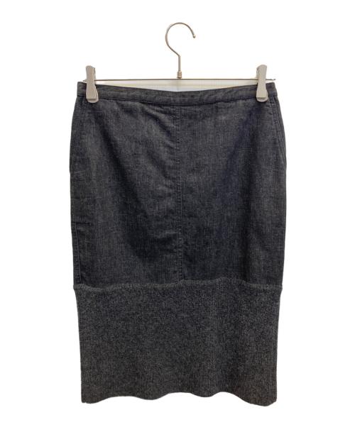 CHANEL（シャネル）CHANEL (シャネル) ニット切替デニムセットアップ インディゴ サイズ:38の古着・服飾アイテム