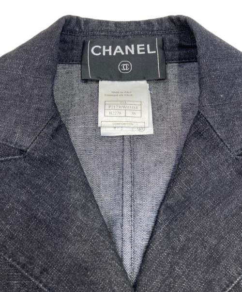 CHANEL（シャネル）CHANEL (シャネル) ニット切替デニムセットアップ インディゴ サイズ:38の古着・服飾アイテム