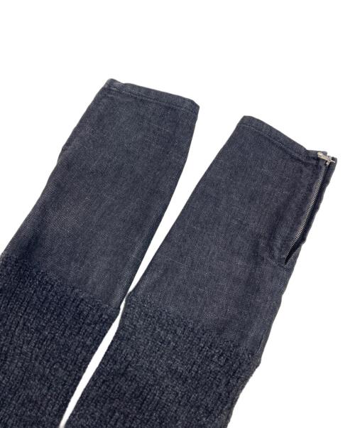 CHANEL（シャネル）CHANEL (シャネル) ニット切替デニムセットアップ インディゴ サイズ:38の古着・服飾アイテム