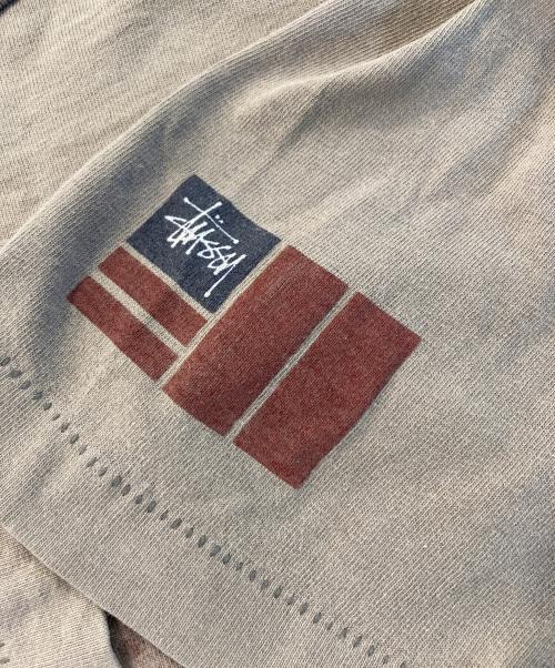 stussy（ステューシー）stussy (ステューシー) Tシャツ ベージュ サイズ:Lの古着・服飾アイテム
