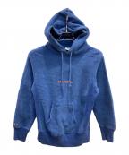 Champion×RHC Ron Hermanチャンピオン×アールエイチシー ロンハーマン）の古着「ダメージ加工プルオーバーパーカー」｜ブルー