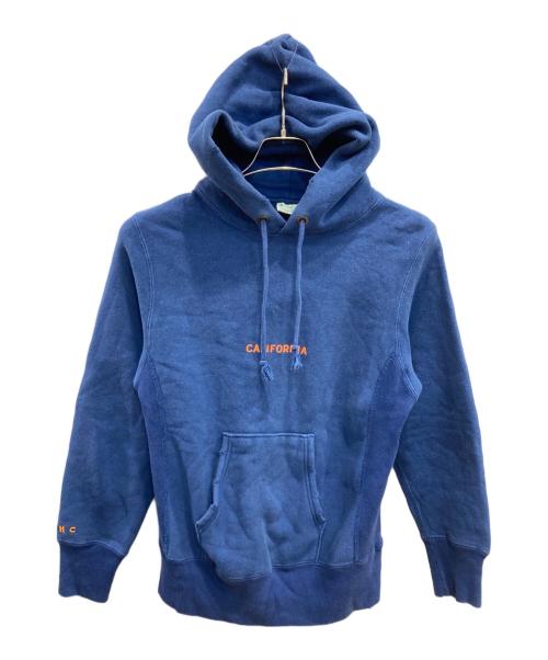 Champion（チャンピオン）Champion (チャンピオン) RHC Ron Herman (アールエイチシー ロンハーマン) ダメージ加工プルオーバーパーカー ブルー サイズ:Sの古着・服飾アイテム