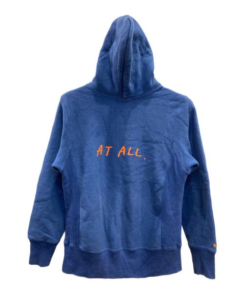 Champion（チャンピオン）Champion (チャンピオン) RHC Ron Herman (アールエイチシー ロンハーマン) ダメージ加工プルオーバーパーカー ブルー サイズ:Sの古着・服飾アイテム