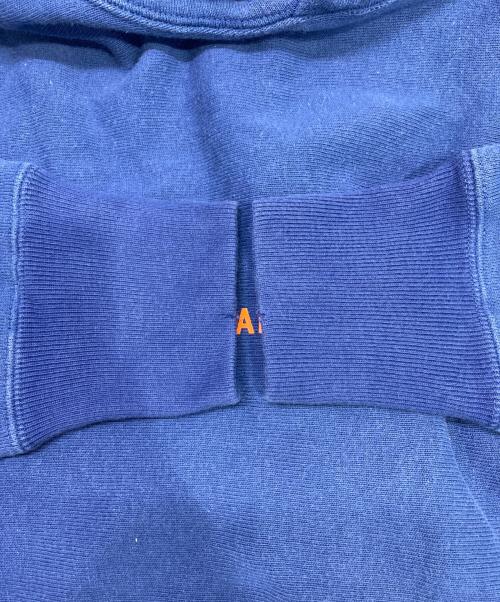 Champion（チャンピオン）Champion (チャンピオン) RHC Ron Herman (アールエイチシー ロンハーマン) ダメージ加工プルオーバーパーカー ブルー サイズ:Sの古着・服飾アイテム