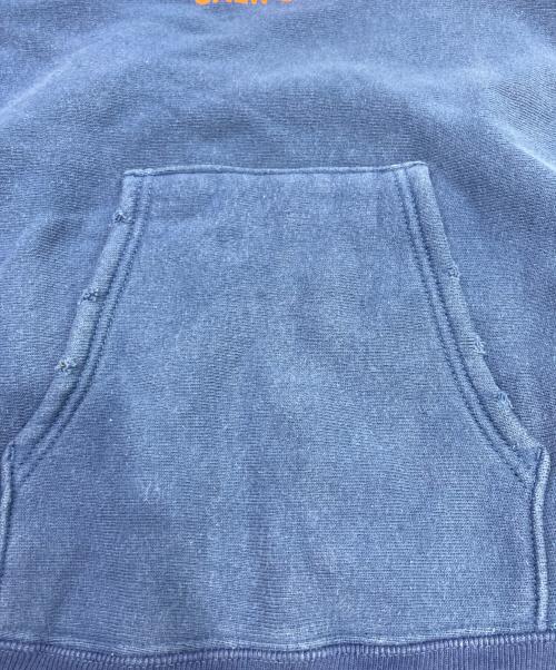 Champion（チャンピオン）Champion (チャンピオン) RHC Ron Herman (アールエイチシー ロンハーマン) ダメージ加工プルオーバーパーカー ブルー サイズ:Sの古着・服飾アイテム