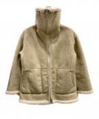 MACPHEEマカフィー）の古着「エコムートン リバーシブルショートコート」｜ベージュ