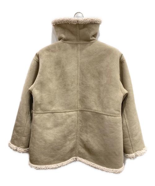 MACPHEE（マカフィー）MACPHEE (マカフィー) エコムートン リバーシブルショートコート ベージュ サイズ:36の古着・服飾アイテム