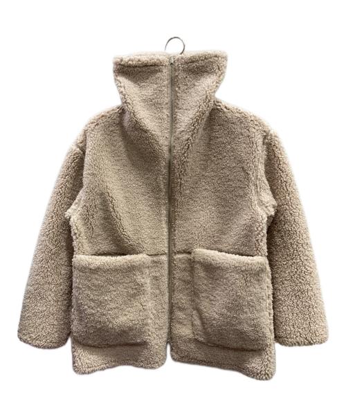 MACPHEE（マカフィー）MACPHEE (マカフィー) エコムートン リバーシブルショートコート ベージュ サイズ:36の古着・服飾アイテム