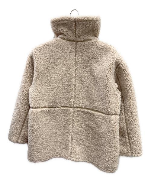 MACPHEE（マカフィー）MACPHEE (マカフィー) エコムートン リバーシブルショートコート ベージュ サイズ:36の古着・服飾アイテム