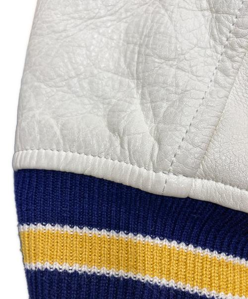 MEN'S BIGI INSPIRE（メンズビギ インスパイア）MEN'S BIGI INSPIRE (メンズビギ インスパイア) スタジャン ネイビー サイズ:Lの古着・服飾アイテム