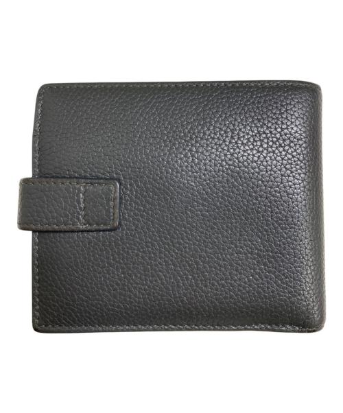 Yves Saint Laurent（イヴサンローラン）Yves Saint Laurent (イヴサンローラン) 2つ折り財布 グレーの古着・服飾アイテム