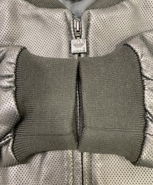 adidas（アディダス）adidas (アディダス) パンチングレザージャケット ブラック サイズ:XSの古着・服飾アイテム